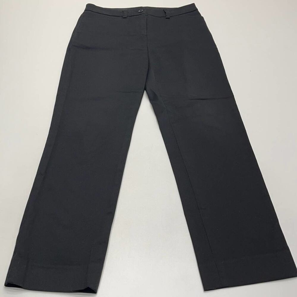 JONES NEW YORK Womens 4P Black Cotton Ankle Pant